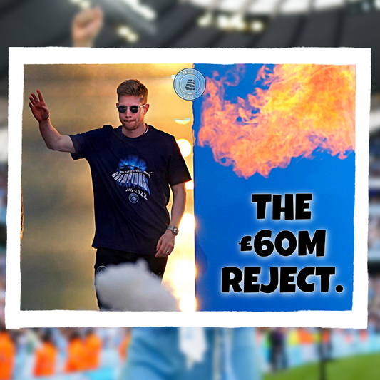 100x ‘THE £60M REJECT’ Manchester City Stickers.